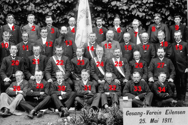 MGV Eilensen 1911 mit Namen